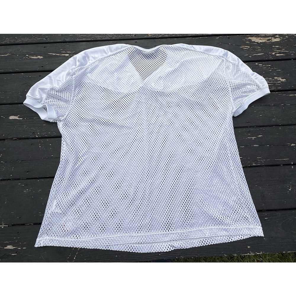 Nike Team Men's White Practice Football Mesh Jersey Swoosh XXL USA Fabric - Picture 7 of 8